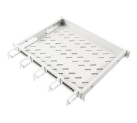 DIGITUS Scaffale per installazione fissa - 19 pollici - 1U - Per armadi di rete e rack di server - A partire da 600 mm di profondità - Con passaggio cavi integrato - Grigio