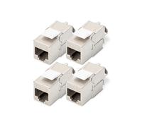 Modulo Keystone Cat 6A Schermato Attrezzi Per L'Installazione Non Necessari - 4 Pezzi