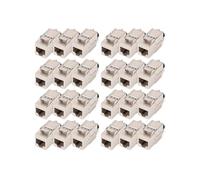 DIGITUS Modulo Keystone Cat 8.1-24 Pezzi - Presa di Rete RJ45 Cat8 schermato - 2000 MHz - 25GBase-T & 40GBase-T - 25 Gbit/s & 40 Gbit/s - AWG 26/7 a AWG 22/1 - Montaggio Senza Attrezzi