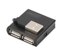 Digitus Usb 2.0 High Speed Hub Port One Size Black
