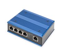 DIGITUS Network Switch - 5-port gigabit Ethernet - DIN rail mounting - terminal