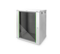 DIGITUS Netzwerkschrank - 19 Zoll Rack - 16HE - Wandmontage - 450mm Tiefe - Trag