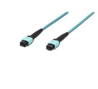 Digitus OM3 MPO/MPO 30m cavo InfiniBand e in fibra ottica MPO/MTP Turchese (Fib Opt. Patch MPO to MPO Fem. - OM3. Multimode 50/