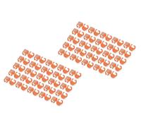 Digitus Orange Network Cable Clips - 100 Pieces - CAT 5e, 6 & 6A Compatibility -