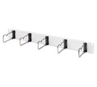 DIGITUS Cable patch panel - 1U - 5 guide brackets 40 x 75 mm - 19-inch - For net