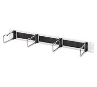 DIGITUS Cable patch panel with feed-through - 1U - 4 guide brackets 40 x 75 mm -