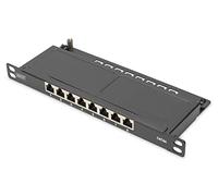 Pannello Patch Cat 6A Schermato 8 Porte 05U 10 Colore Nero