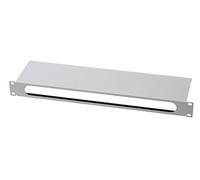 Digitus passacavi con spazzola e passacavi - 1U - 19 pollici - armadio di rete - cavo patch - grigio, Spazzola striscia 1U - con intercettore