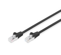 DIGITUS Patch cable, CAT6, RJ45 St/St, 10.0m, S-FTP, AWG 27/7, LSZH, black