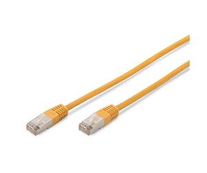 Digitus Patch Cable, SFTP, CAT5E, 0.5 M, yellow cavo di rete 0,5 m Giallo, Cat-5e - 0,5 m, Cavo patch - SF-UTP - PVC