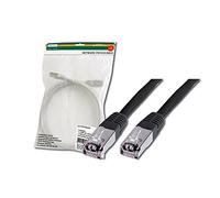 Digitus Patch Cable, SFTP, CAT5E, 3M, black cavo di rete Nero, Cat-5e - 3 m, Cavo patch - SF-UTP - PVC