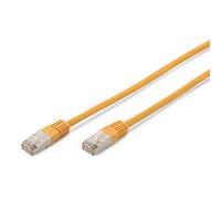 Digitus Patch Cable, SFTP, CAT5E, 5M, yellow cavo di rete Giallo, Cat-5e - 5 m, Cavo patch - SF-UTP - PVC