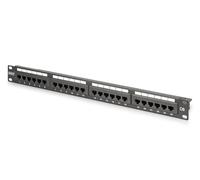 Digitus Patch panel 19 pollici CAT 6 24 porte RJ45 LSA non schermato 1U Nero