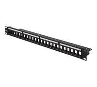 DIGITUS Patchpanel Keystone Modular 1HE Rack Patch panel 24-port DN-91411-LF