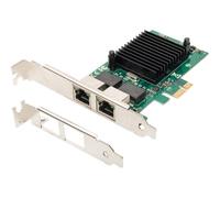 DIGITUS PCI Express 2 Port Gigabit Ethernet Netzwerkkarte RJ45 Cavo DN-1013-2