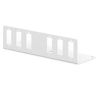 DIGITUS Piastra Adattatore per FO Unibox DN-96800S-2-6X SC-Duplex o LC-Quad - Pannello Patch in Fibra Ottica - Grigio