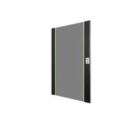 DIGITUS Porta di ricambio in vetro per armadio di rete Unique - 20 U - adatta per DN-19 20-U-SW, DN-19 20U-6/6-SW, DN-19 20-U-3-SW - con serratura e chiave - vetro di sicurezza - nero