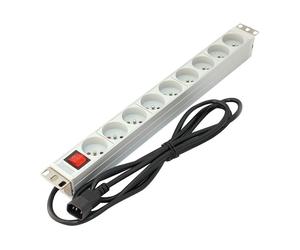 DIGITUS Power Distribution Unit PDU for 19 Rack 9x Type E A-19-STRIP-4-IMP