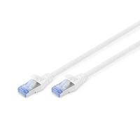 DIGITUS Cavo LAN Cat 5e - 15 m - Cavo di rete RJ45 - Schermato SF/UTP - Compatibile con Cat6 e Cat6A - Grigio