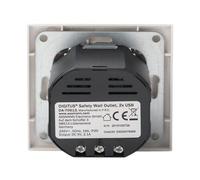 DIGITUS Presa con 2 porte USB 2x USB Bianco 250 V 50 Hz 5 V 2,1 A DA-70613