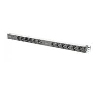 MULTIPRESA IN ALLUMINIO CON 12 PRESE SU 2 CIRCUITI PER ARMADI RACK