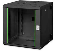 DIGITUS Professional DN-19 12-U-3-SW 12U - Alloggiamento da parete, serie Unique, 2 pezzi, orientabile, 643 x 600 x 600 mm, colore: Nero