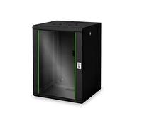 DIGITUS Professional DN-19 16-U-3-SW 16U - Alloggiamento da parete, serie Unique, 2 pezzi, orientabile, 820 x 600 x 600 mm, (RAL 9005), colore: Nero