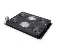 DIGITUS Professional DN-19 FAN-4-SRV-B - Rack-Dach mit 2 Lüftern - mit 4 Lüfter