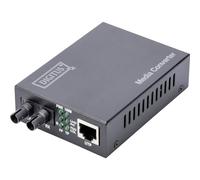 DIGITUS Professional Media Converter, Fast Ethernet, da RJ45 a ST, Multimode, fino a 2 km, RJ45/ST - 1310nm - 100 Mbit, Multimode
