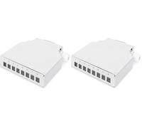 Digitus Professional - Scatola per 8 giunti LC/DX, 125 x 130 x 35 mm (Confezione da 2)