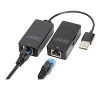USB Extender, USB 2.0, 50 m for use with Cat5/5e/6 (UTP, STP or SFT) cable