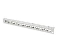 DIGITUS RAL 7035 Patch Panel Housing 1HE for Keystone Module 24-Port / 48.3 cm /