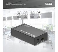 DIGITUS RICEVITORE EXTENDER HDMI IP, FULL HD PER DS55517