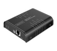 DIGITUS Ricevitore HDMI KVM IP per DS-55355 - UHD 4k 60Hz - HDMI 2.0 - portata fino a 200 m - unità ricevente - punto-multipunto - CAT 6 - nero