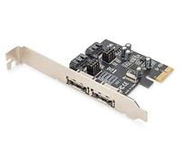 DIGITUS SATAIII Scheda aggiuntiva PCIe - 2X Porte SATA Interne - 2X Porte eSATA