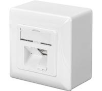 Digitus DN9006 Presa a Muro Esterna Rj45 per Reti Categoria 6, bianco