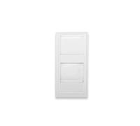 DIGITUS Scatola di giunzione per modulo Keystone - 1 porta - Uscita dritta - Layout francese - Telaio piccolo - Bianco