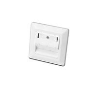 DIGITUS Scatola di giunzione per modulo Keystone - 3 porte - Uscita angolata a 45° - Con coperchio antipolvere - Bianco
