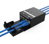 Digitus Scatola consolidamento DN-93708-4 – 4 moduli Keystone, IP20, montaggio parete/soffitto, nero