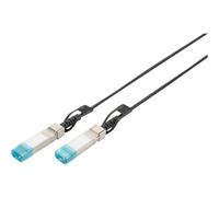 DIGITUS Cavo universale SFP+ DAC - 10 Gbit/s - Cavo di rete - 5 m - Direct Attach Cable - Direct Attach Copper - AWG24 Twinax - Nero