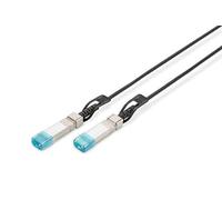 DIGITUS SFP+ Cavo DAC - 10 Gbit/s - compatibile con HP Aruba - Cavo di rete - 2 m - Direct Attach Cable - Direct Attach Copper - AWG30 Twinax - Nero