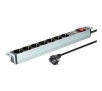 DIGITUS Steckdosenleiste Alu con Schalter 7-compartimenti Strip DN-95407