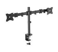 STAFFA TV/MONITOR DA TAVOLO MORSA DIMENSIONI DA 13 A 27 2 MONITOR