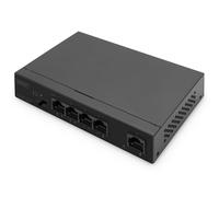 DIGITUS 4+1 Port Ethernet Unmanaged PoE Switch 4 Port PoE, MDI/MDIX, IEEE802af,a