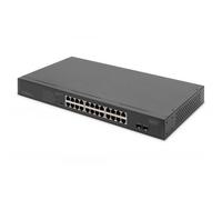 Digitus Switch di rete Gigabit a 24 porte, 19 pollici, non gestito, 2 porte upli