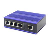 Digitus Switch di rete Gigabit a 4 porte, industriale, non gestito, 1 collegamento RJ45