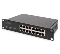 DIGITUS Switch di rete Gigabit Ethernet 10 pollici 16 porte non gestito