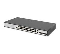 Digitus Switch Layer 2 Gigabit Ethernet 24 Porte Con 2 Porte Rj45/Sfp-Combo + 2 Porte Uplink Sfp
