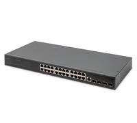 Digitus Switch 24 porte 10/100/1000 + 4SFP+ UPLINK, 19, L2+ features (24-PORT GI