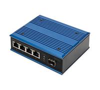 Digitus Switch PoE di rete Gigabit Ethernet a 4 porte, industriale,